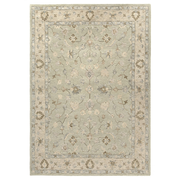 LR Home Ambrose 83108 Green Beige Rug