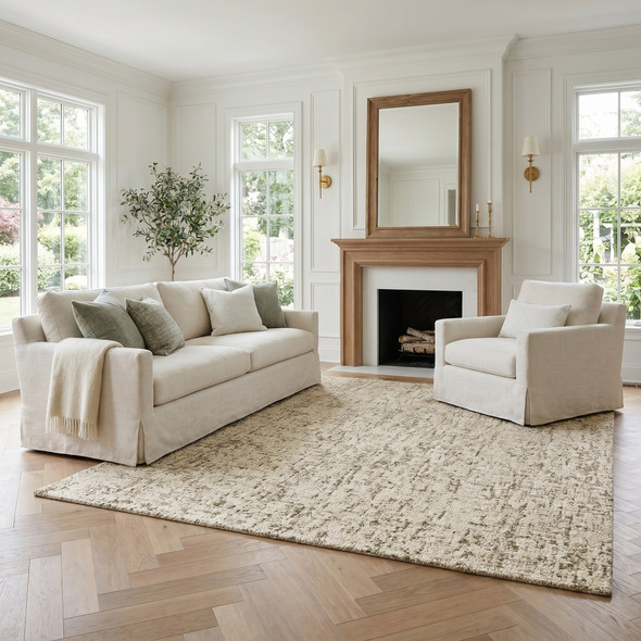 LR Home Trace 83099 Sage Green Rug