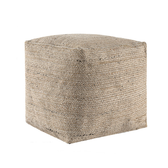 LR Home PB Natural 34307 Natural Beige Pouf