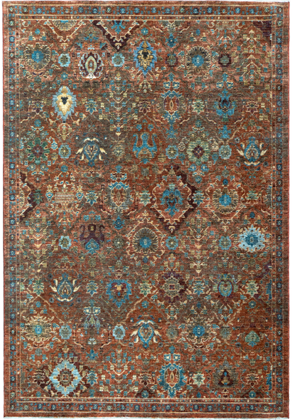 Dynamic Atlanta 11764-359 Red Blue Multi Rug