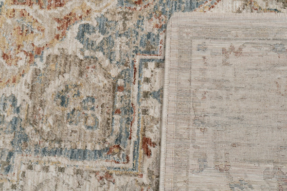 Dynamic Luminous 17606-185 Cream Beige Navy Rug