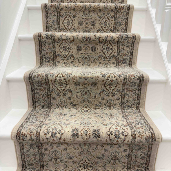 Dynamic Ancient Garden 57276 9295 Cream Beige Custom Runner - 26" Wide