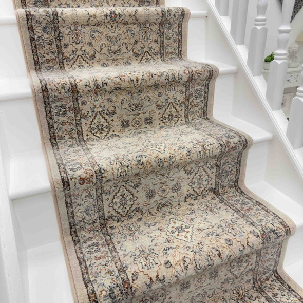 Dynamic Ancient Garden 57276 9295 Cream Beige Custom Runner - 26" Wide