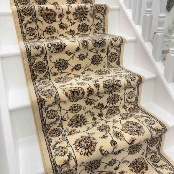 Dynamic Ancient Garden 57365 6464 Ivory Custom Runner - 26" Wide