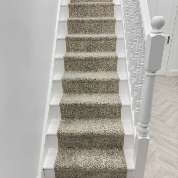 Dynamic Ancient Garden 57162 9646 Silver Grey Custom Runner - 31" Wide