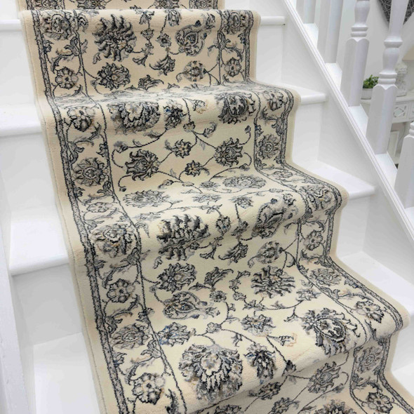 Dynamic Ancient Garden 57365 6666 Cream Custom Runner - 31" Wide