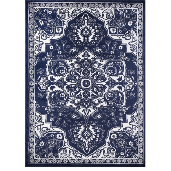 Concord Jefferson 6935 Vintage Medallion Navy Area Rug