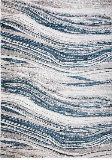 Concord Jefferson 6944 Marble Stripes Blue Area Rug