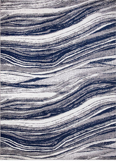 Concord Jefferson 6945 Marble Stripes Navy Area Rug