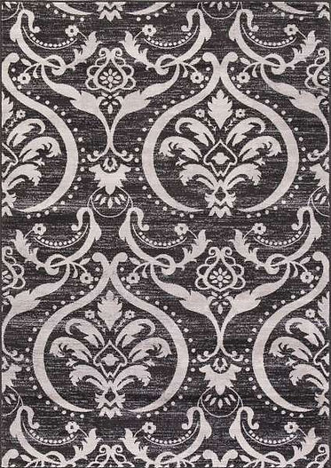 Concord Lara 4573 Large Damask Anthracite Area Rug