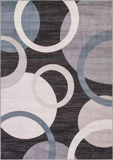 Concord Lara 4583 Circles Anthracite Area Rug