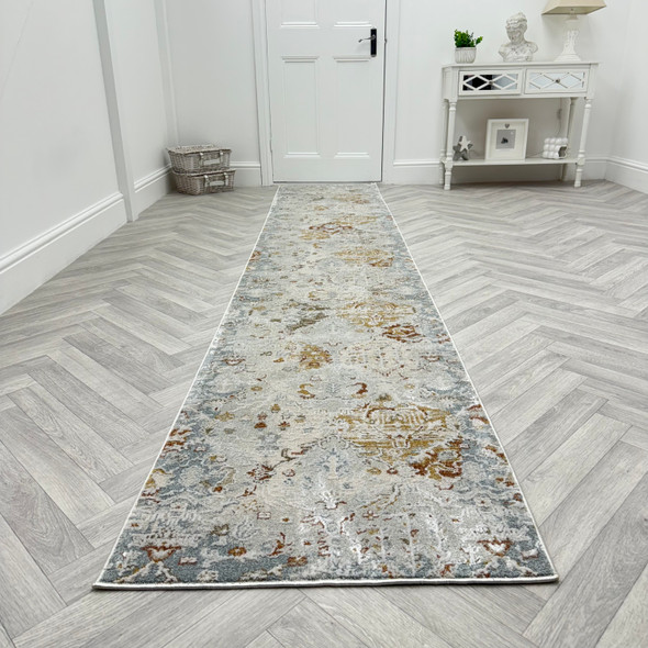 Dynamic Annalise 7602 899 Beige Multi Custom Runner - 31" Wide