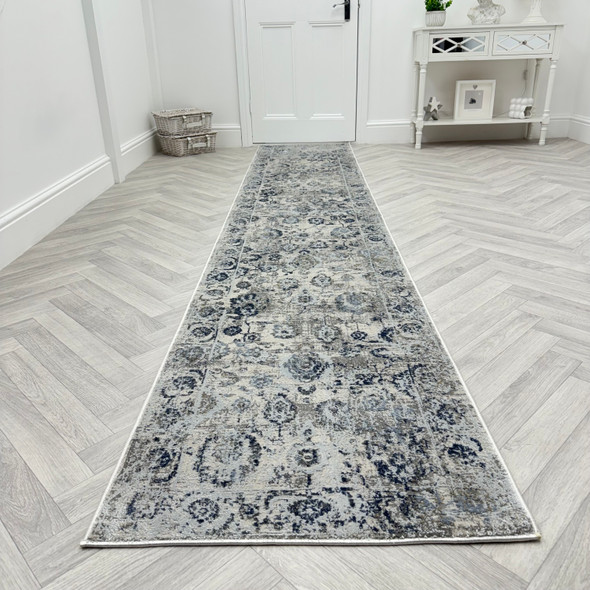 Dynamic Castilla 3530 950 Grey Blue Custom Runner - 26" Wide