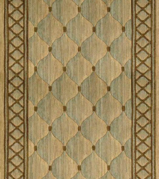 Nourison Cosmopolitan C26R Shadowlure Light Green Custom Runner - 30" Wide