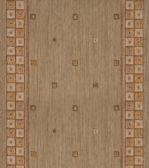 Nourison Cosmopolitan C31R Cosmo Square Sage Custom Runner - 30" Wide