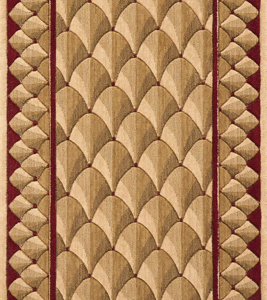 Nourison Cosmopolitan C73R Shadowscape Beige Custom Runner - 30" Wide