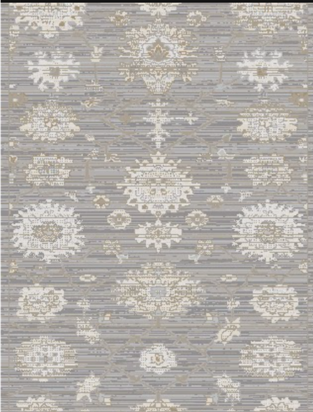 Dynamic Saffron 16616 899 Beige Dark Grey Custom Runner - 26" Wide