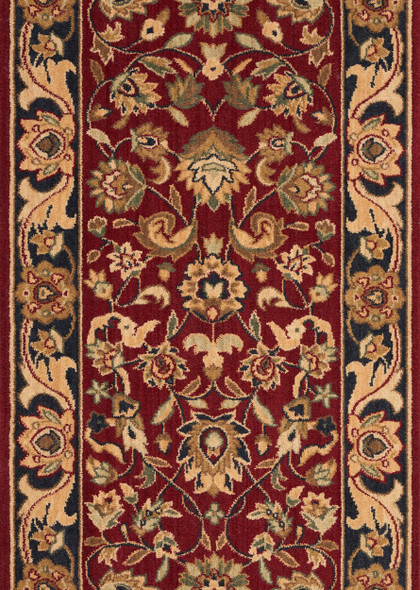 Nourison Grand Parterre PT01 Red Custom Runner - 30" Wide
