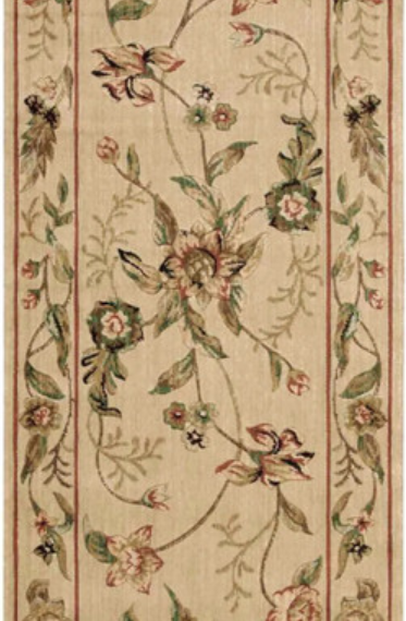 Nourison Grand Parterre VA01 Beige Custom Runner - 30" Wide