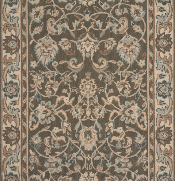 Nourison Grand Parterre PT01 Dark Roast Custom Runner - 41" Wide