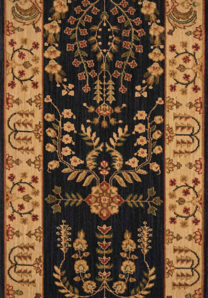 Nourison Grand Parterre PT02 Midnight Custom Runner - 41" Wide