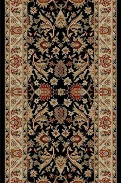Concord Ankara 6203 Sultanabad Black Custom Runner - 27" Wide