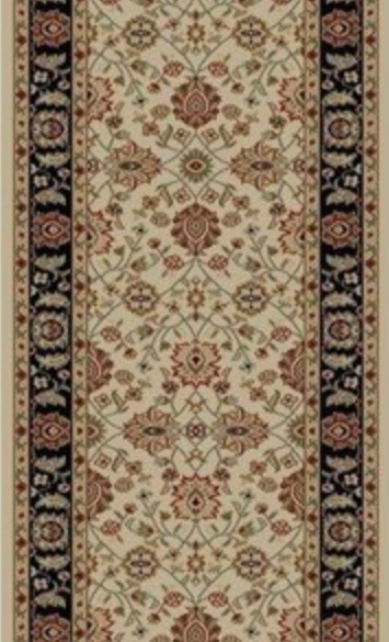 Concord Ankara 6212 Zeigler Ivory Custom Runner - 27" Wide