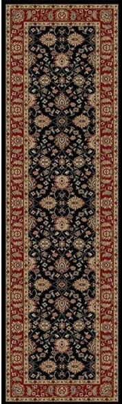 Concord Ankara 6213 Zeigler Black Custom Runner - 27" Wide