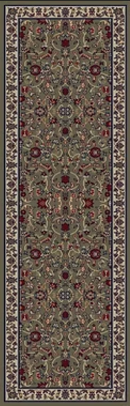 Concord Jewel 4065 Kashan Green Custom Runner - 27" Wide