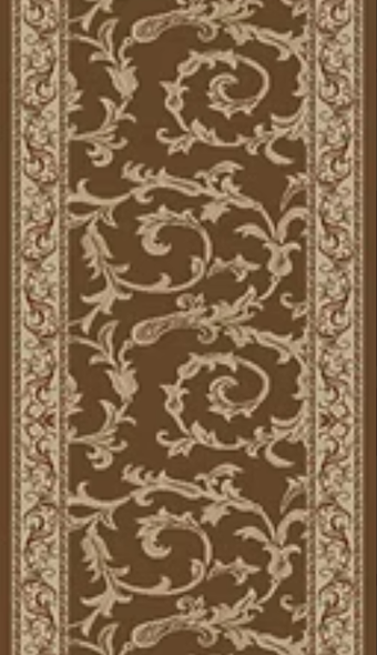 Concord Jewel 4398 Veronica Brown Custom Runner - 27" Wide