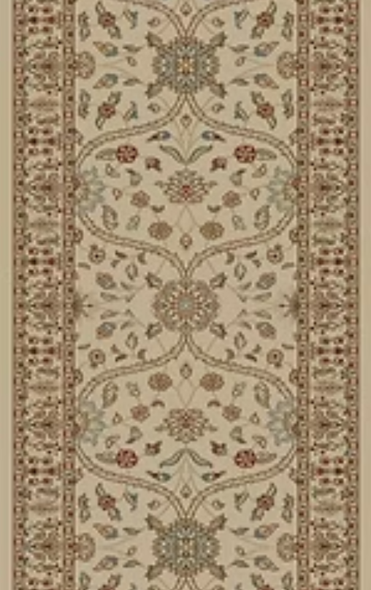 Concord Jewel 4901 Voysey Ivory Tonel Custom Runner - 27" Wide