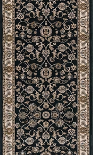 Concord Kashan 2815 Bergama Green Custom Runner 27" Wide