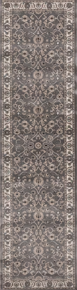 Concord Kashan 2816 Bergama Gray Custom Runner 27" Wide