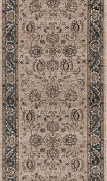 Concord Kashan 2821 Mahal Beige Custom Runner 27" Wide