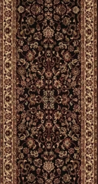 Concord Persian Classic 2023 Kashan Black Custom Runner 27" Wide