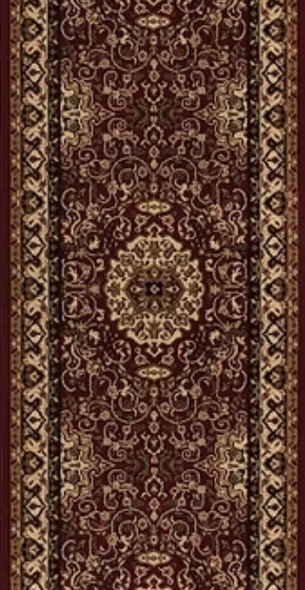 Concord Persian Classic 2030 Isfahan Red Custom Runner 27" Wide