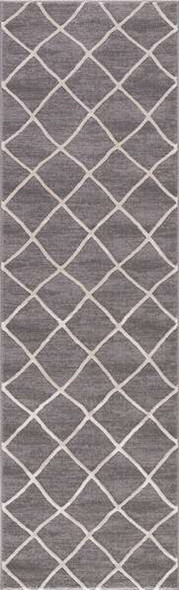 Concord Thema 2972 Teo Ivory Gray Custom Runner 27" Wide