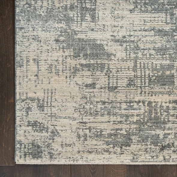 Nourison DK014 Madison Square MSQ02 Ivory Blue Grey Rug
