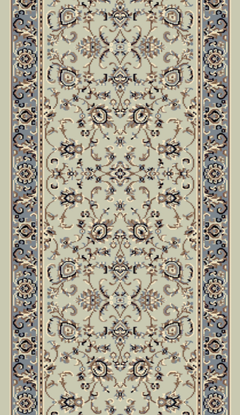 Radici Alba 1426 Green Custom Runner - 26" Wide