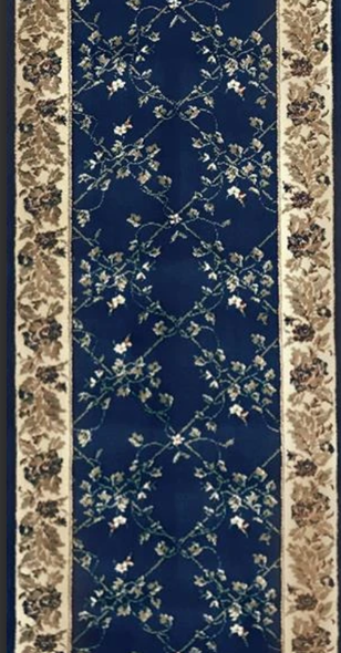 Radici Como 1590 Dark Blue Custom Runner - 26" Wide