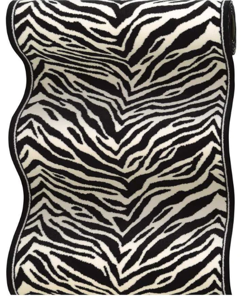 Couristan Cape Town CB79/0005A Zebra Custom Runner - 26" Wide