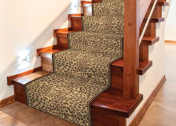 Couristan Cape Town CB79/B001A Cheetah Custom Runner - 31" Wide