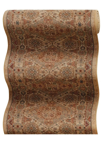 Couristan Old World Classics 0406/B001A Kashkai Topaz Custom Runner - 26" Wide