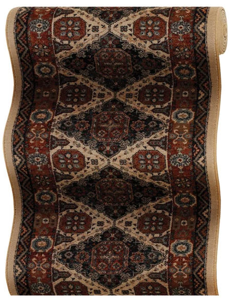 Couristan Old World Classics 0406/B002A Kashkai Crimson Custom Runner - 31" Wide