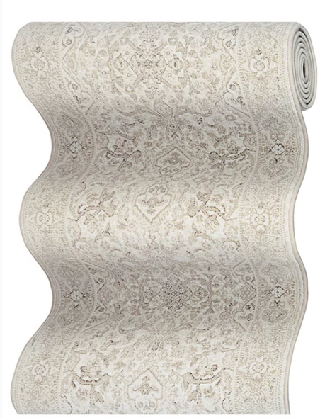 Couristan Marina CB10/4001A St. Tropez Champagne Custom Runner - 26" Wide