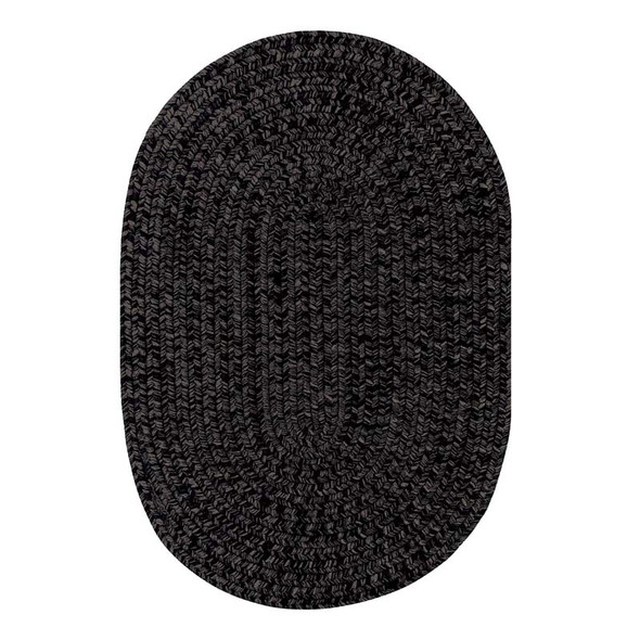 Black Ultra Durable Braided Rug