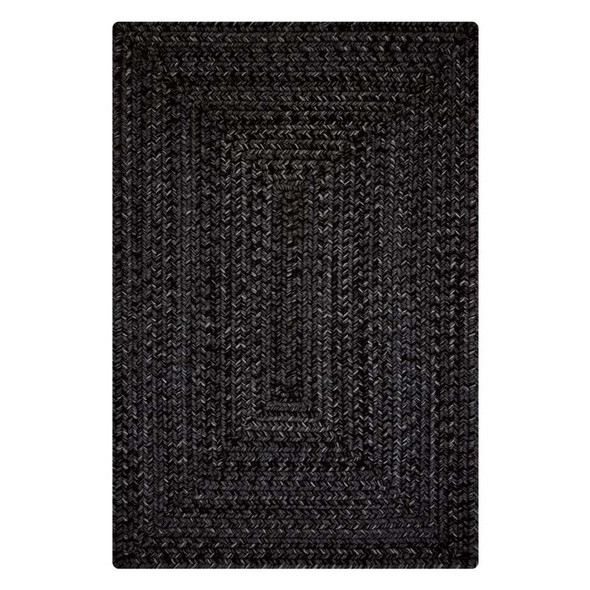 Black Ultra Durable Braided Rug