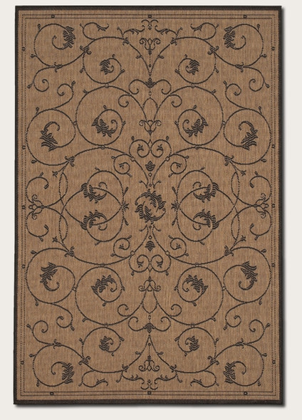 Recife Collection by Couristan: Veranda Cocoa Black 1583/2500 Recife Outdoor Rug by Couristan