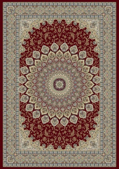 Dynamic Ancient Garden 57090 1484 Red Area Rug