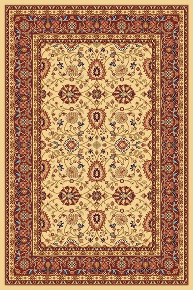 Cream Red 2803 130 Yazd Rug By Dynamic